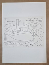 Lithographie noir et blanc d'après Pablo PICASSO : Toros y Toreros. 1961