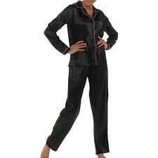 A2Z Femmes Noir Soie Pyjama