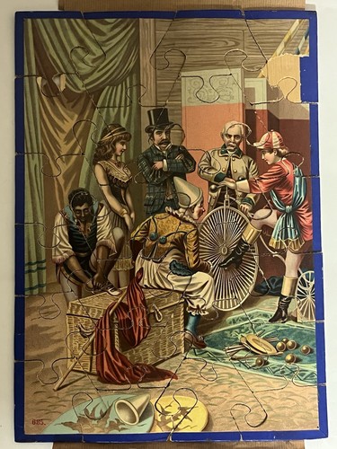 Ancien puzzle bois cirque xix - puzzle,