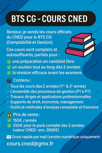 Cned cours bts cg - cned-,