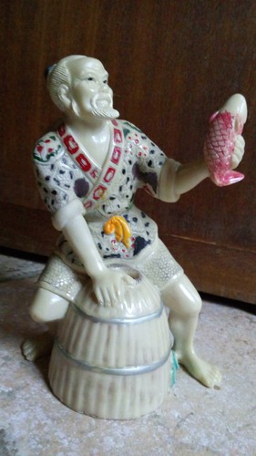 Pêcheur japonais avec - , un