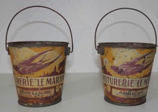 2 x pots anciens de confiture