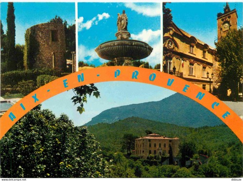 Carte postale aix - carte, en