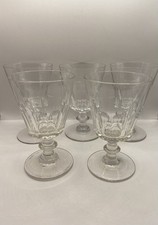 5 anciens  verres à eau  en