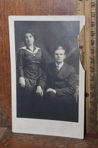 Antique postcard real photo - real,