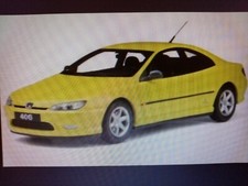 Peugeot 406 coupé jaune