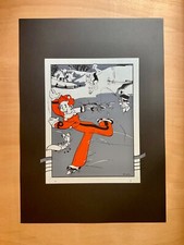 FRANQUIN SERIGRAPHIE SPIROU ESSAI IMPRIMERIE ARCHIVES INTERNATIONALES 50X70 NEUF
