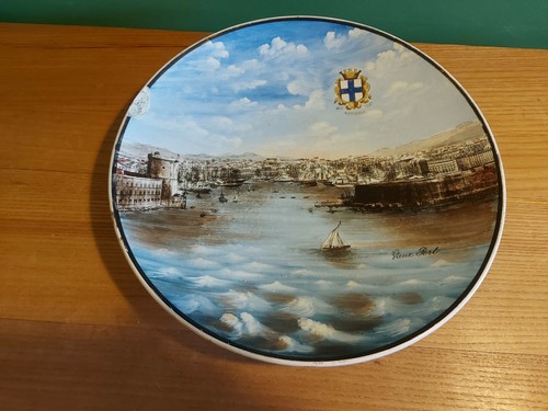 Assiette peinte ceramique - en,