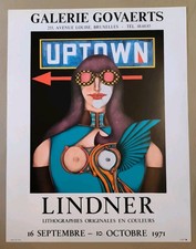 Richard Lindner 1971 Affiche Exposition Galerie Govaerts Paris