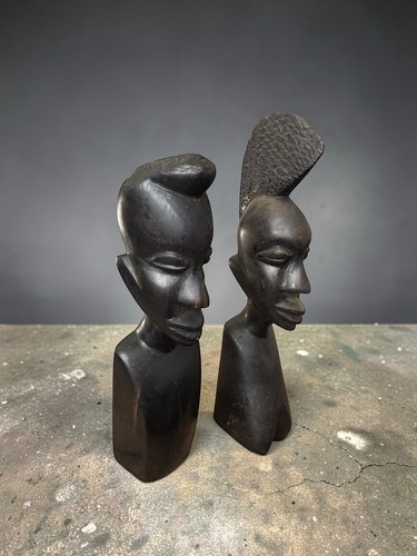 Paire bustes africains - de,