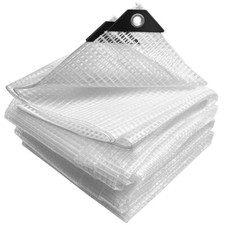 VOUNOT Bâche de Protection en Polyéthylène resistant 180g/m² blanche 3x4m