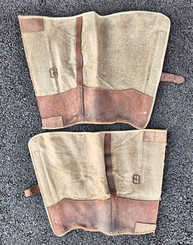 Guêtres toile cuir - guêtres, et
