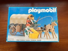 Playmobil Boîte VIDE seule 3278 chariot cow-boy western Geobra vintage 1983