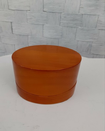 Vintage mahogany oval ring - ring, box