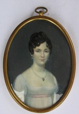 3445* miniature portrait femme