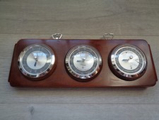 ANCIEN THERMOMETRE BAROMETRE  HYGROMETRE A CHEVEUX  MURAL MARQUE MAXANT L.M