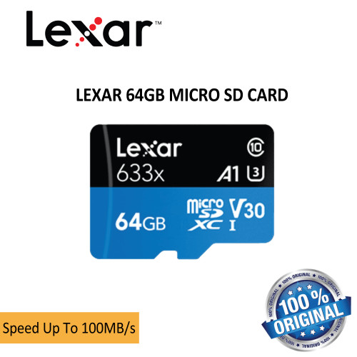 Carte mémoire lexar - mémoire, 64gb