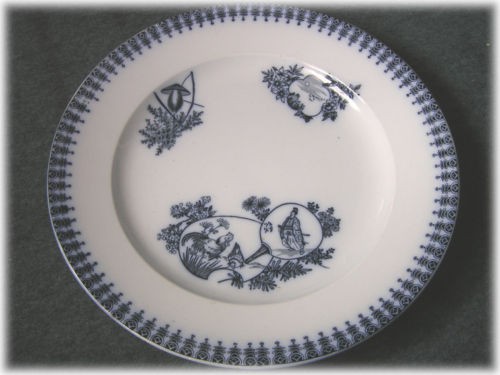 Grand plat ancien longwy - grand,