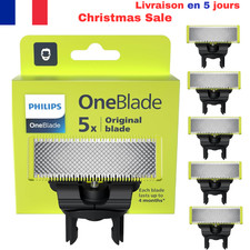 Philips OneBlade Original - Lames de rechange -  lot de 5 -(modèle QP250/50)