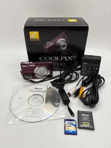 Nikon coolpix s3000 0mp - nikon, 12.0mp