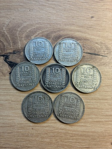 Lot pièces francs - lot,