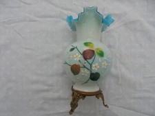 vase  en verre opaline souflet