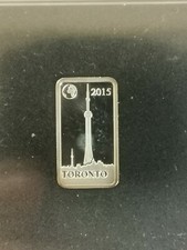 1/2 DOLLAR LINGOT ARGENT 2,5 G / ILE SALOMON / TORONTO TOUR CN / CERTIFICAT
