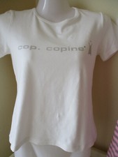 Tee shirt femme COP COPINE en coton blanc Taille 36 Impeccable