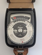 Vintage GOSSEN SIXTAR CDS LIGHT EXPOSURE METER ‘GERMANY’ W/Leather Case 