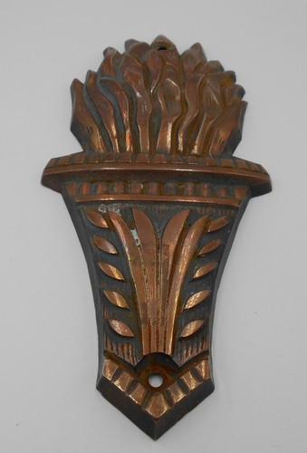 Art deco plaque flambeau - art,