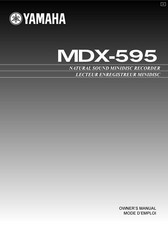 Manuel D'Utilisation Pour YAMAHA MDX-595