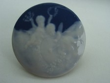 BELLE PLAQUE RONDE PORCELAINE