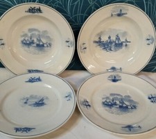 4 Assiettes Anciennes Saint