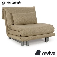 Ligne Roset Multy Fauteuil En Tissu Jaune Beige Avec Fonction Lit Neuf