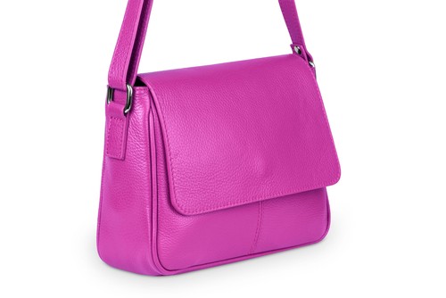 Sac main cuir fuchsia - sac,