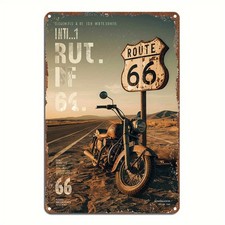 2D Route 66 Vintage Motorcycle