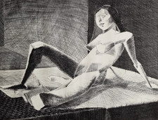 Etude de nu cubiste – dessin