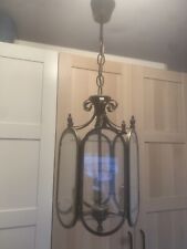 Lustre Suspension style Lanterne ancienne acier couleur imitation bronze