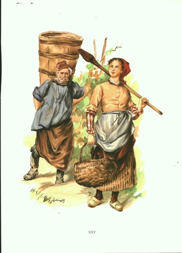 Gravure ancienne alsace 1970 - ancienne,