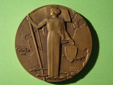 médaille centenaire compagnie générale transatlantique - french line 1855-1955