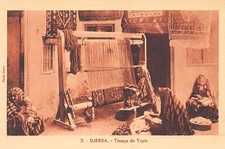 Tunisie - DJERBA - Tissage de