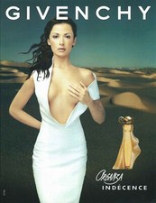 Publicité Papier- Parfum Organza Indécence de Givenchy de 1999, A. Fernandez 
