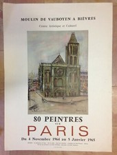 UTRILLO AFFICHE ORIGINALE