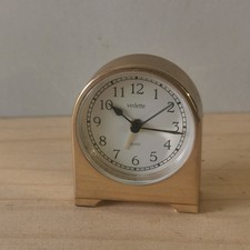 Ancien Réveil Miniature À Pile En Laiton VEDETTE