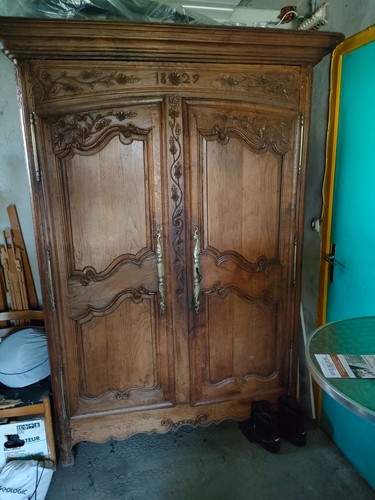 Armoire ancienne chene 1829 - ancienne,
