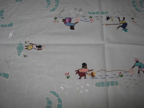 Napperon vintage broderie - napperon,