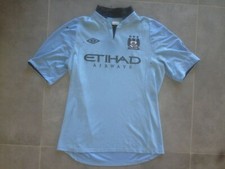 Ancien Maillot Umbro Manchester City Taille L Shirt Sky Blues