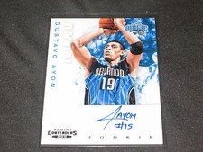GUSTAVO AYON 2012-13 PANINI CONTENDERS HAND SIGNED AUTOGRAPHED CERTIFIED CARD