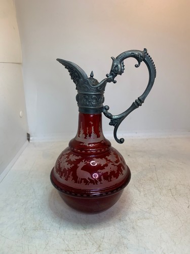 Ancienne carafe verre de - en,