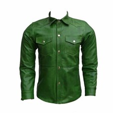 Cuir Vert Classique Homme